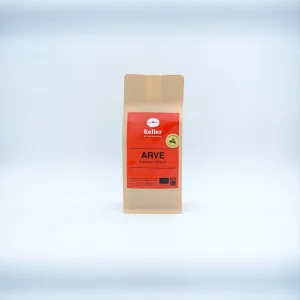 Arve Espresso Italiano – kräftige Bio Fairtrade Kaffeebohnen, mit Arvenholz geröstet, 250 g aus Graubünden