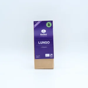 Lungo Bio Fairtrade Kaffeekapseln, 10 kompostierbare Nespresso-kompatible Kapseln mit Schokoladen- und Zitrusnote