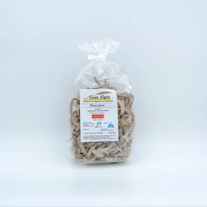 Die Teigwaren Pizzoccheri im 250g Paket zu sehen.